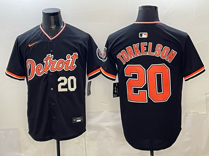Men Detroit Tigers #20 Torkelson black Game Nike MLB Jersey0321001014
